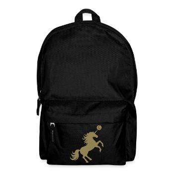 Licorne Joueur De Tennis Balle De Tennis Silhouette - Sac à dos - noir - Devant