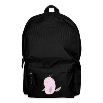 Blätter Vogel - Rucksack - Schwarz - Vorne