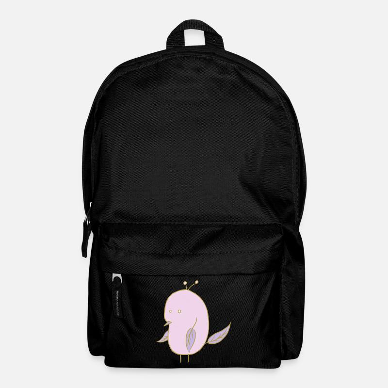 Feuilles oiseau - Sac à dos - noir