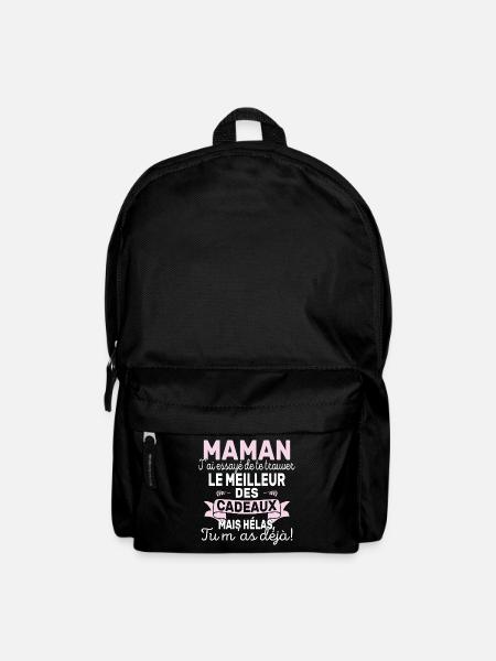 Maman Meilleur Cadeau Pour Fête Des Mères - Sac à dos - noir