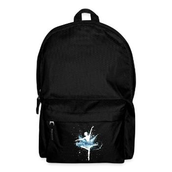 Ballerina mit Wasserrock - Rucksack - Schwarz - Vorne