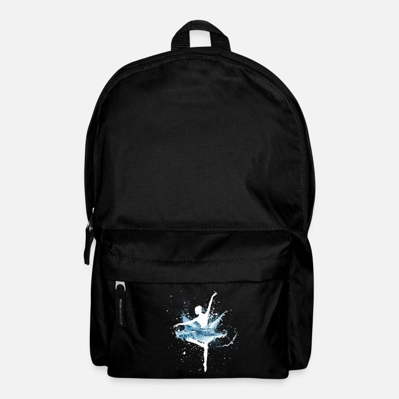Ballerina mit Wasserrock - Rucksack - Schwarz