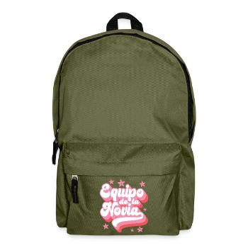 Equipo dela Novia Team Bride Wedding Bridesmaid - Backpack - olive green - Front