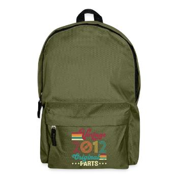 Vintage 2012 Original, Cadeau D'anniversaire - Sac à dos - vert olive - Devant