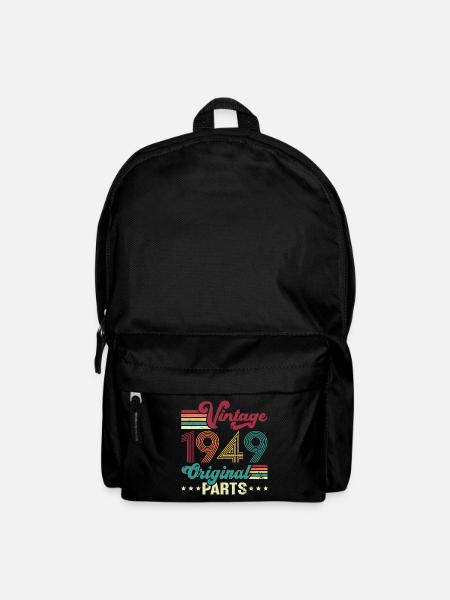 Vintage 1949 Original, Cadeau D'anniversaire - Sac à dos - noir