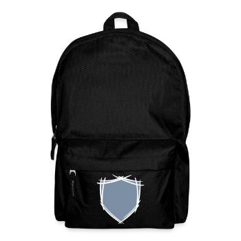 Schild / Wappen Symbol. Hand gezeichnet. Vorlage - Rucksack - Schwarz - Vorne