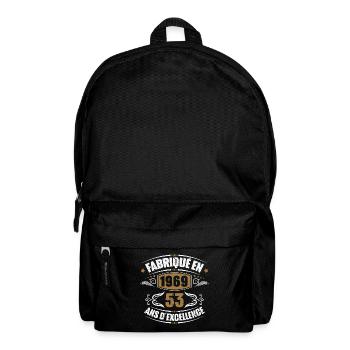 Fabriqué en 1969, 53 ans d'excellence - Sac à dos - noir - Devant