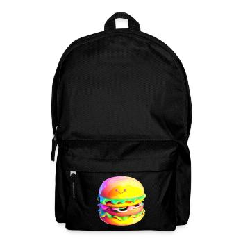 Colorful kawaii hamburger - Backpack - black - Front