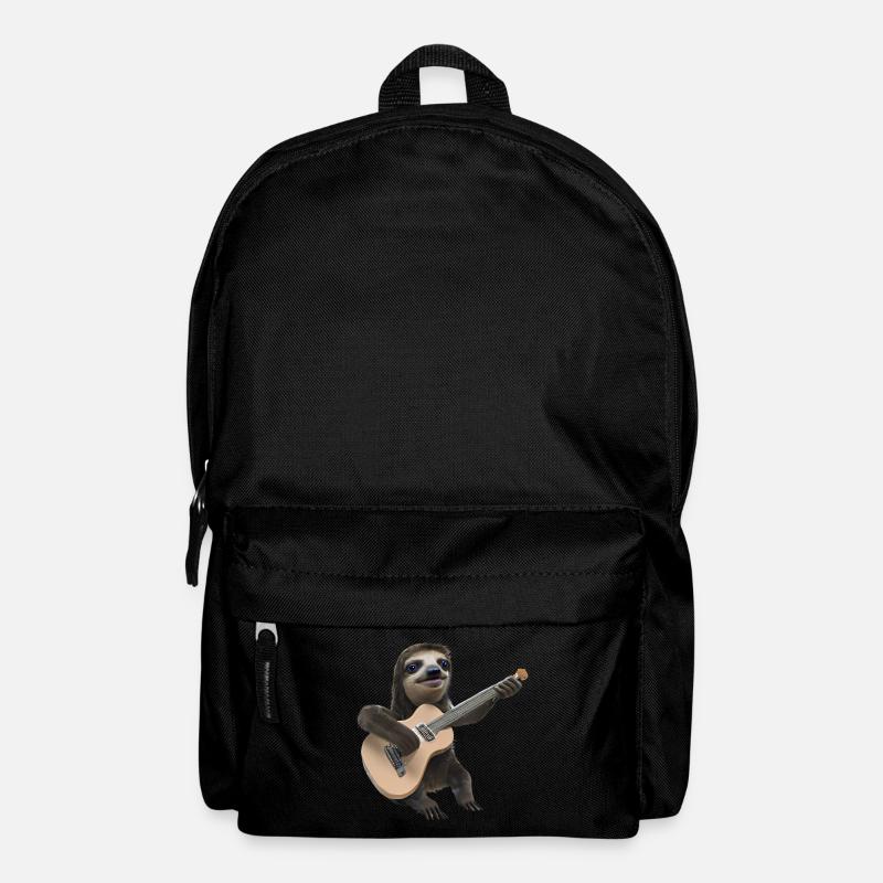 Sloth with guitar - Backpack - black