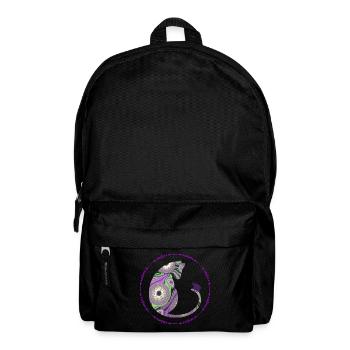 katze mit elefant e 239 - Rucksack - Schwarz - Vorne