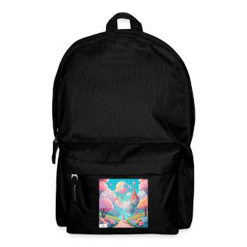Colorful kingdom dreamscape - Backpack - black - Front