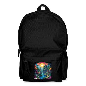Peaceful comic sanctuary - Backpack - black - Front