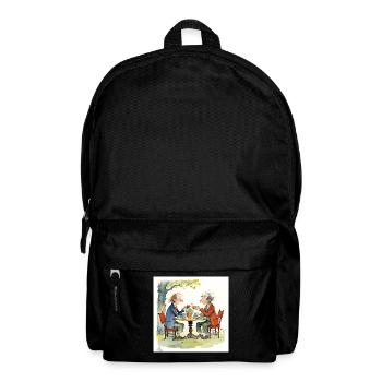 Gentlemen friends sharing a moment - Backpack - black - Front