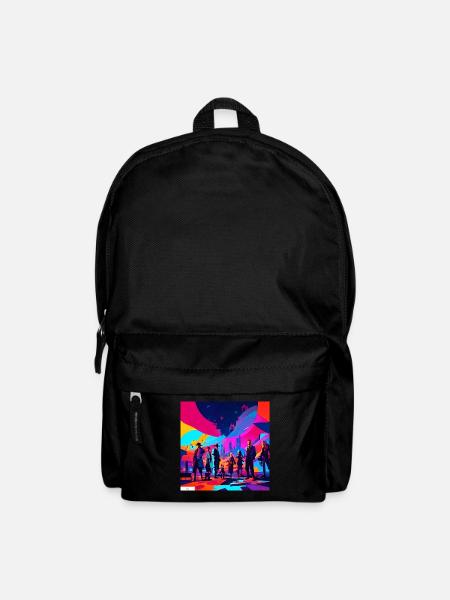 Digital fantasy friendship - Backpack - black