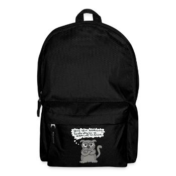Genervte Katze - Nicht ansprechen! - Rucksack - Schwarz - Vorne