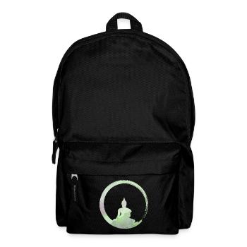 Buddhism - Buddha Silhouette Enso Zen Circle 1 - Backpack - black - Front