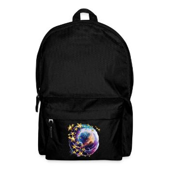 Funkelnde Sterne in der Dunkelheit - Rucksack - Schwarz - Vorne
