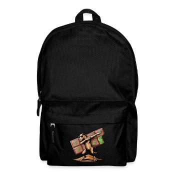 Dabbing Dromedar und Dubai-Vibes - Rucksack - Schwarz - Vorne