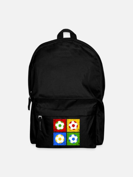 Fußball Pop-Art - Rucksack - Schwarz