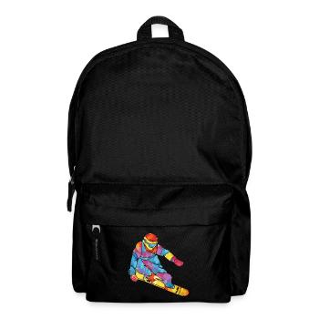Snowboard Snowboarder Snowboarden Winter Geschenk - Rucksack - Schwarz - Vorne