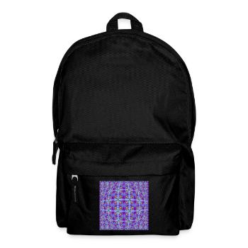 FRACTAL PATTERN LIGHT OP ART - Backpack - black - Front