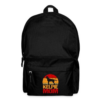 Australien Kelpie Dog Maman Grand-mère Cadeau - Sac à dos - noir - Devant