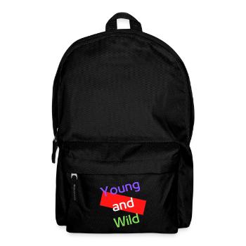 Jeune et sauvage - Jeune de cœur - Sac à dos - noir - Devant