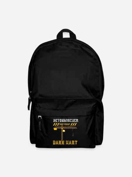 Betonmischer Erst Feucht Dann Hart - Rucksack - Schwarz