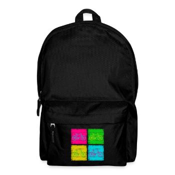 Bicycle Bike Cycling Pop Art Gift Idea - Backpack - black - Front