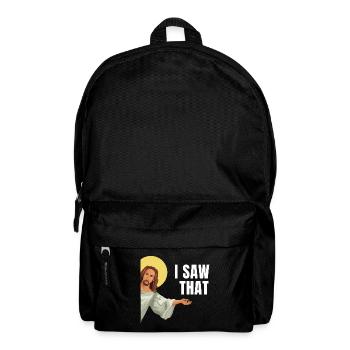 I Saw That Jésus mème Dieu voit tout l’humour - Sac à dos - noir - Devant