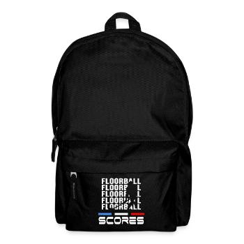 floorball players floorball scores floorball - Backpack - black - Front