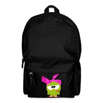 Birdie mit Kopftuch - Rucksack - Schwarz - Vorne