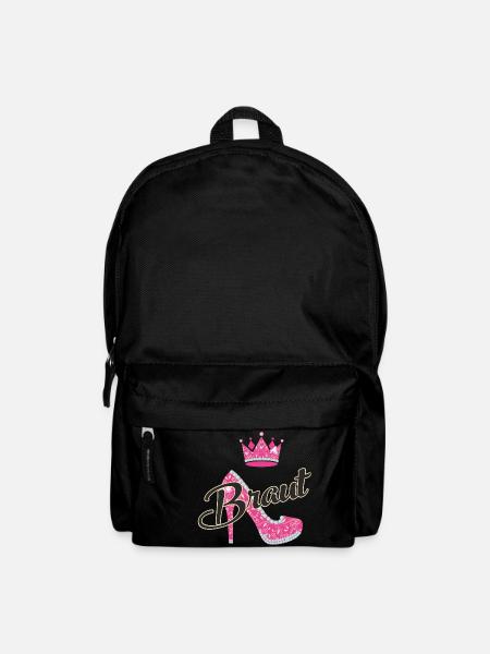 JGA - Braut Schuh - RAHMENLOS - Rucksack - Schwarz