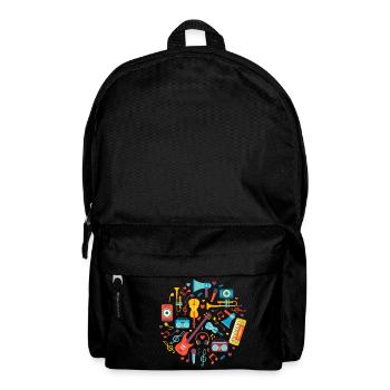Musical Instruments Funny Musician Shirt Gift - Backpack - black - Front