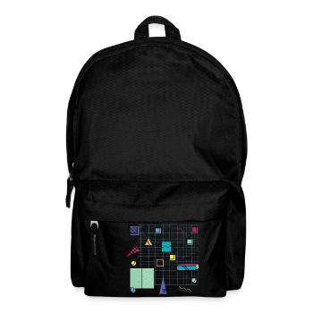 Eldram's Eighties Abstract 01 - Rucksack - Schwarz - Vorne