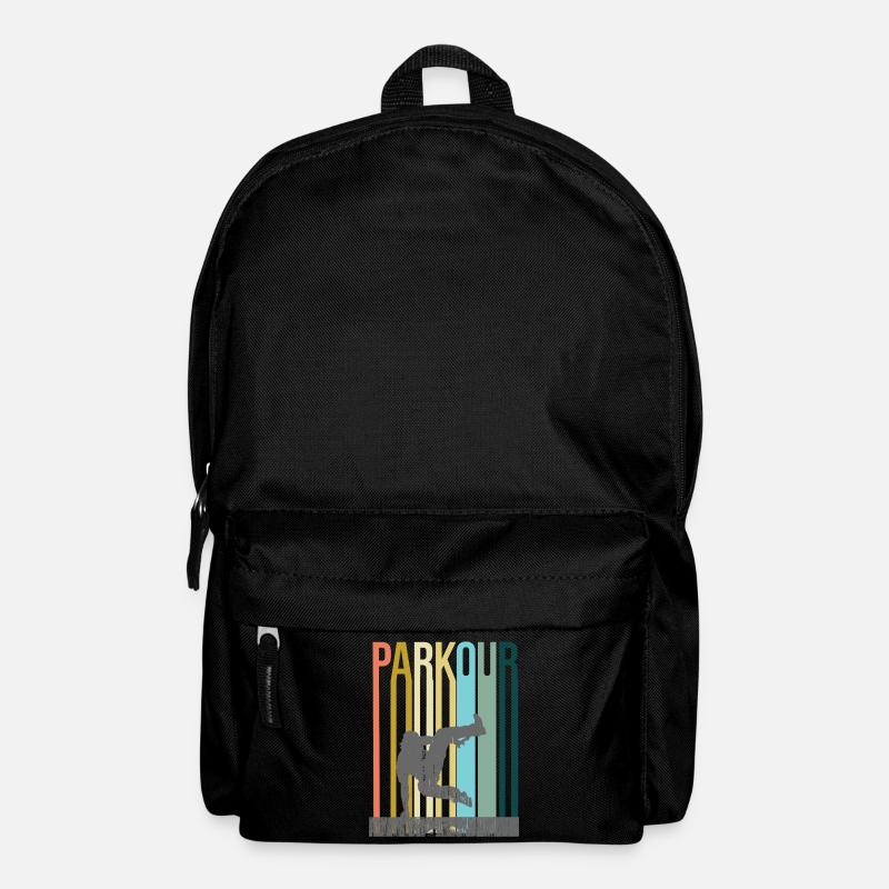 Parkour Retro - Rucksack - Schwarz