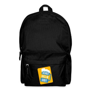 Wiesn Tracht Volksfest saufen Maß Bier - Rucksack - Schwarz - Vorne