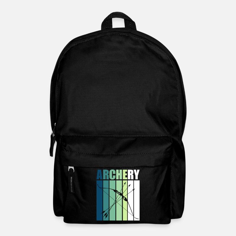 Bogenschiessen Geschenkidee & T-Shirt - Rucksack - Schwarz