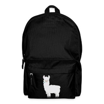 Animal shirt spitting Lama child motif Lama spits - Backpack - black - Front