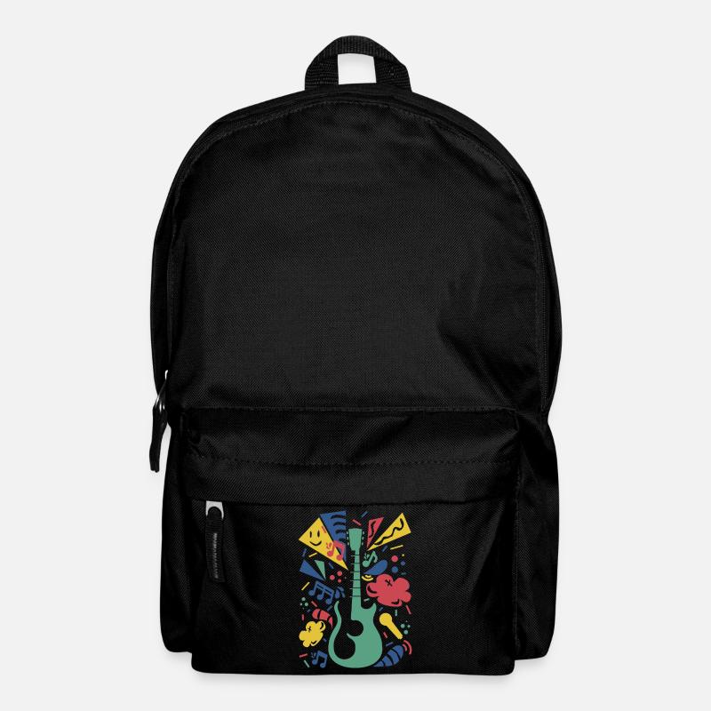 Colorful Guitar Symphony - Backpack - black