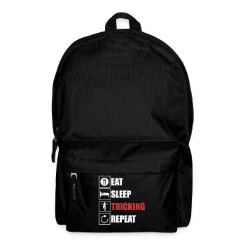 Mangez, dormez, TRICOTAGE, répétez T-shirt - Sac à dos - noir - Devant