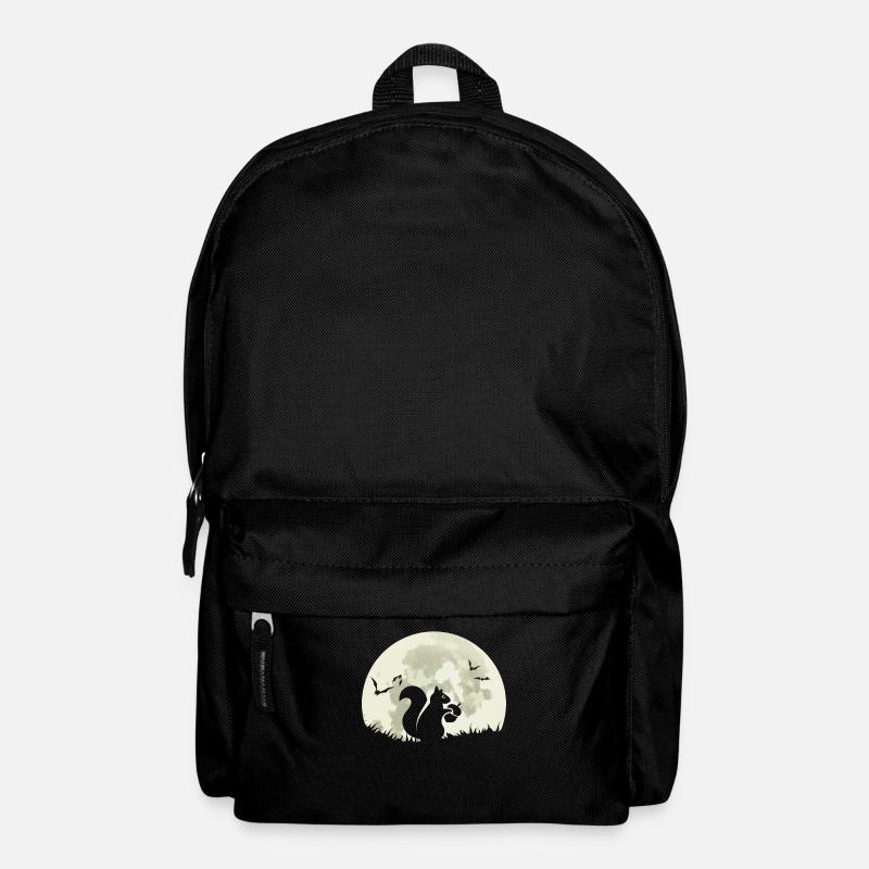 Eichhörnchen Mond Fledermaus - Rucksack - Schwarz
