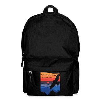 Jesaja 40,31 / Bibelvers - Rucksack - Schwarz - Vorne