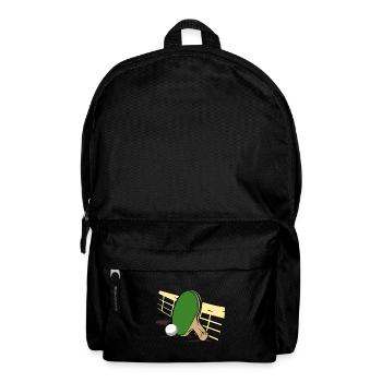 Tischtennis Tischtennisspieler Geschenkidee - Rucksack - Schwarz - Vorne