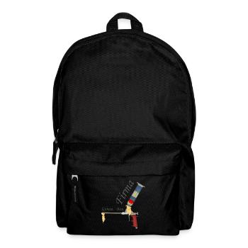 For construction workers - craftsmen - company Exact construction - Backpack - black - Front
