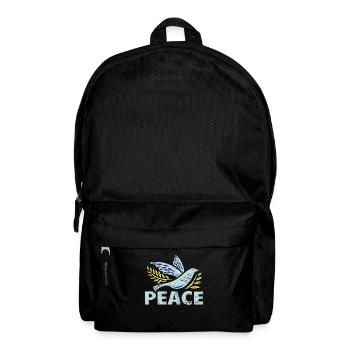 Peace symbol - Backpack - black - Front
