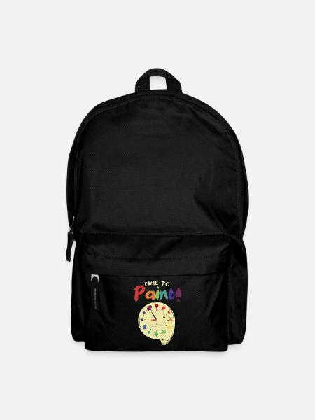PAINTING: Time To Paint - Rucksack - Schwarz