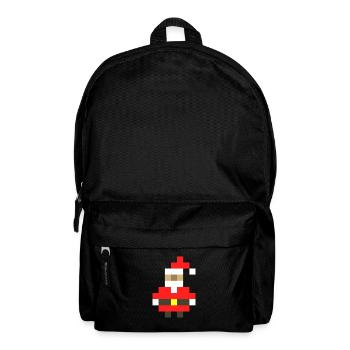 Pixel Père Noël Noël - Sac à dos - noir - Devant