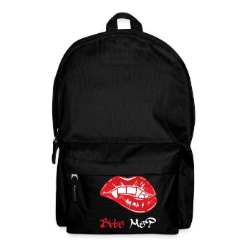 Bite Me Vampire Vampire Love Lips - Backpack - black - Front