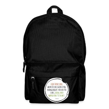 Depression pizza - Backpack - black - Front